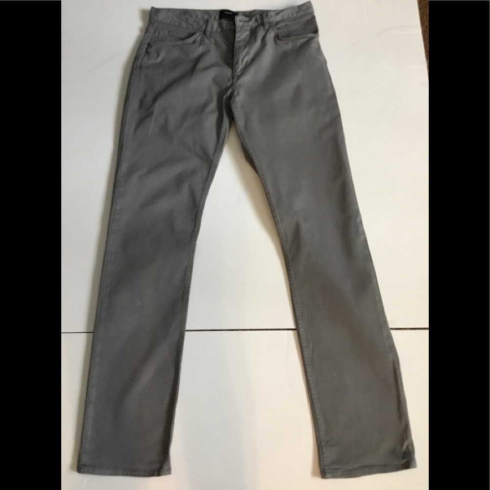 Theory men’s slim and straight 30W 33L gray jeans